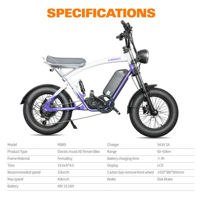 CityBeast eBike All-Terrain Bike 1000W 48V18.2AH Battery 6 Months Free Service