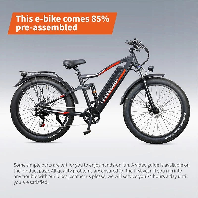 Lagads XMen X1 eBike 48V750W 17.5Ah Battery 6 Months Free Service