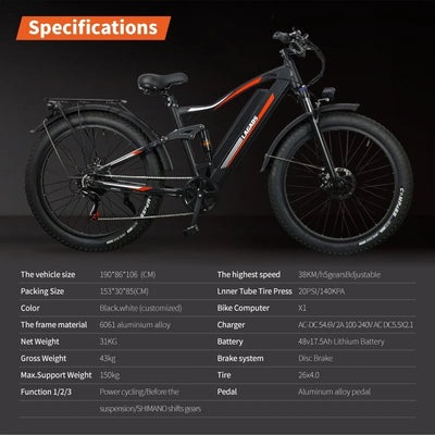 Lagads XMen X1 eBike 48V750W 17.5Ah Battery 6 Months Free Service