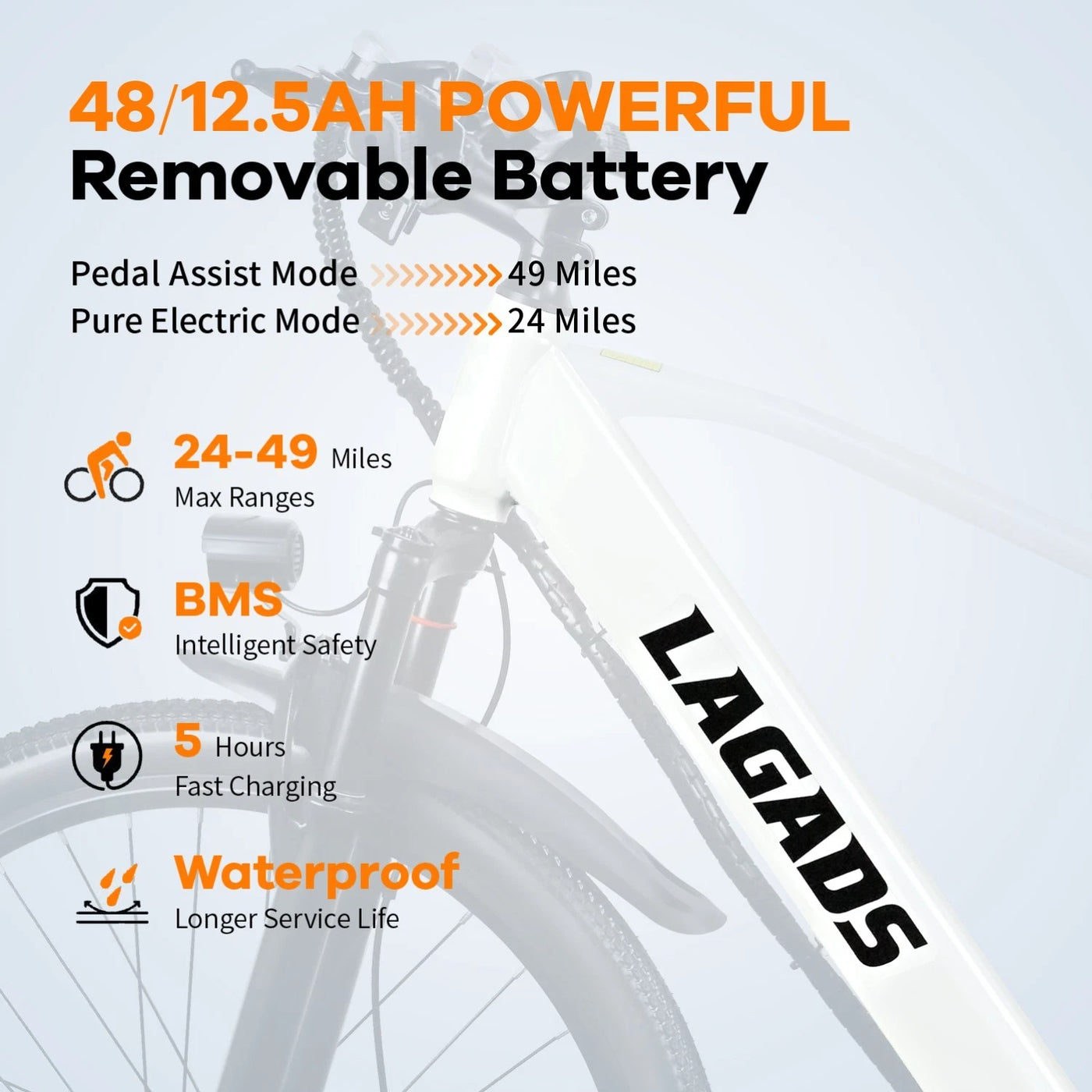 Lagads Jaguar Y26 Dual suspension 500W Motor 6 Months Free Service