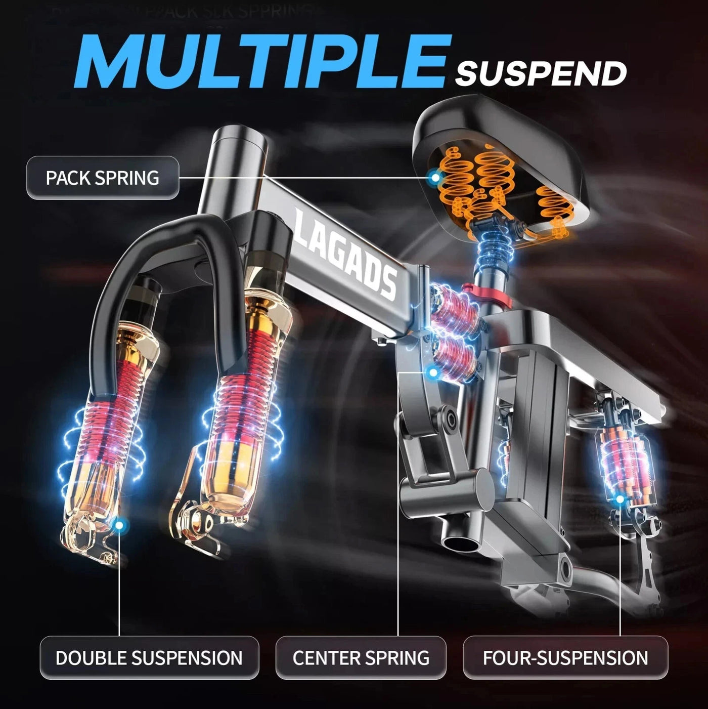 Kong Super Compact eBike 48V 12.5AH 500W Max Speed 50KM/H Folding 6 Months Free Service