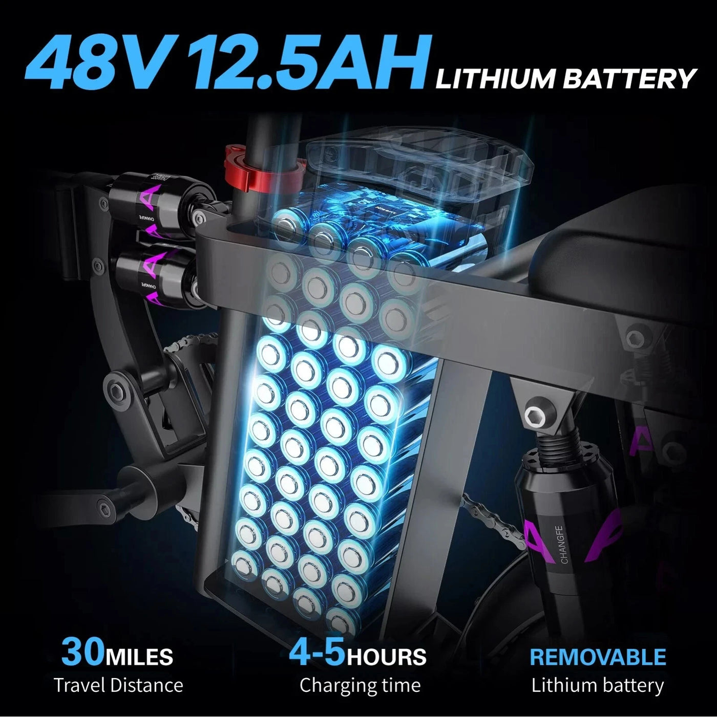 Kong Super Compact eBike 48V 12.5AH 500W Max Speed 50KM/H Folding 6 Months Free Service