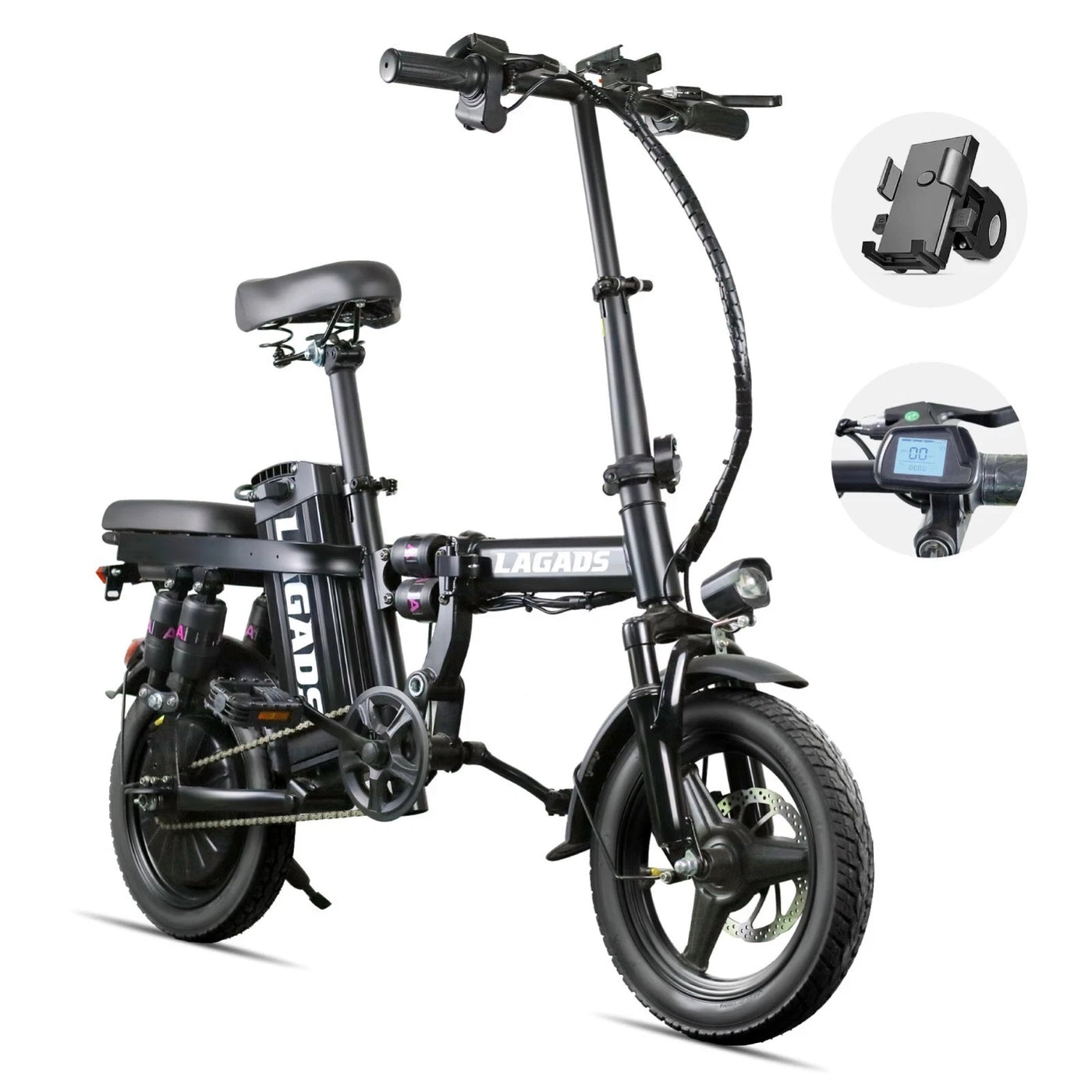 Kong Super Compact eBike 48V 12.5AH 500W Max Speed 50KM/H Folding 6 Months Free Service