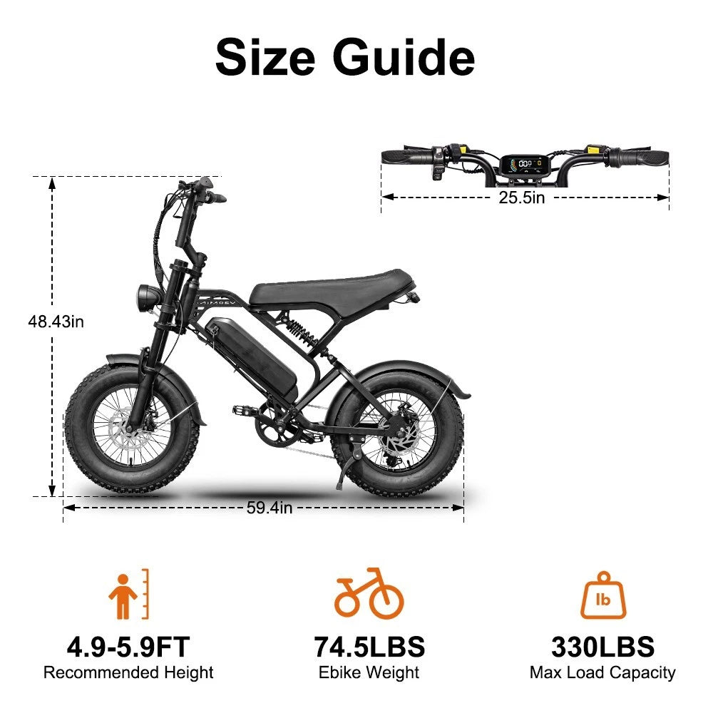 LGD MINI Tempest Tiny but Poweful Ebike 750W 15.6AH Mountain 16*4.0 Fa