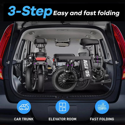 Kong Super Compact eBike 48V 12.5AH 500W Max Speed 50KM/H Folding 6 Months Free Service