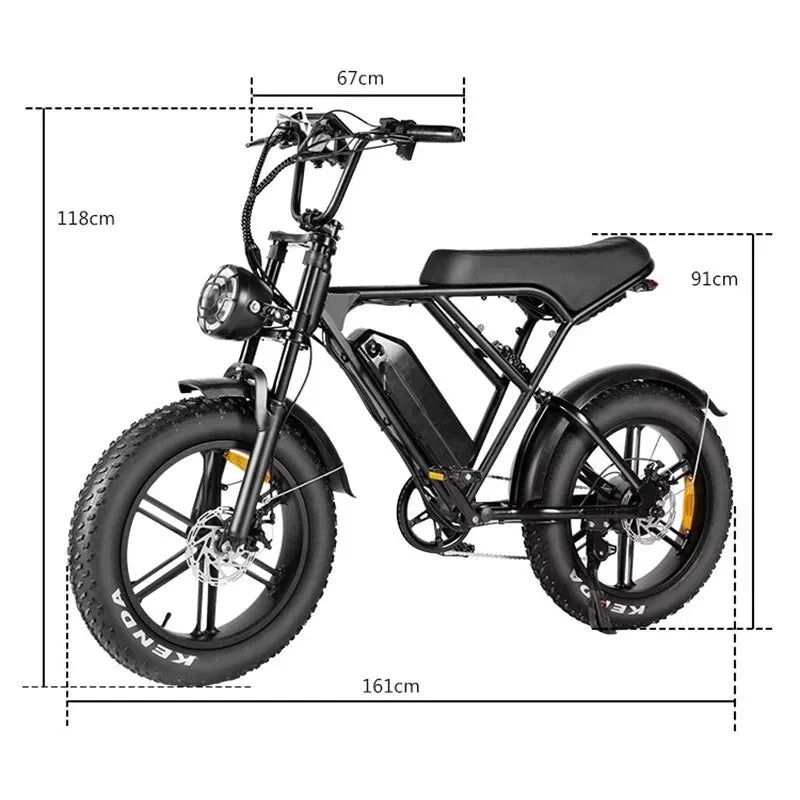 Lagads Falcon H9 eBike Hydraulic Brake 48V 15Ah Battery 6 Months Free Service