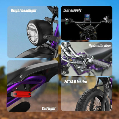 Lagads Storm JD20 Ebike 1500W 48V18Ah Battery 6 Months Free Service