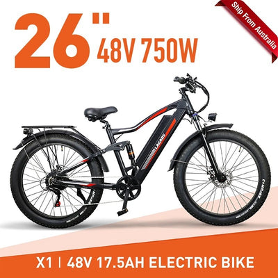 Lagads XMen X1 eBike 48V750W 17.5Ah Battery 6 Months Free Service
