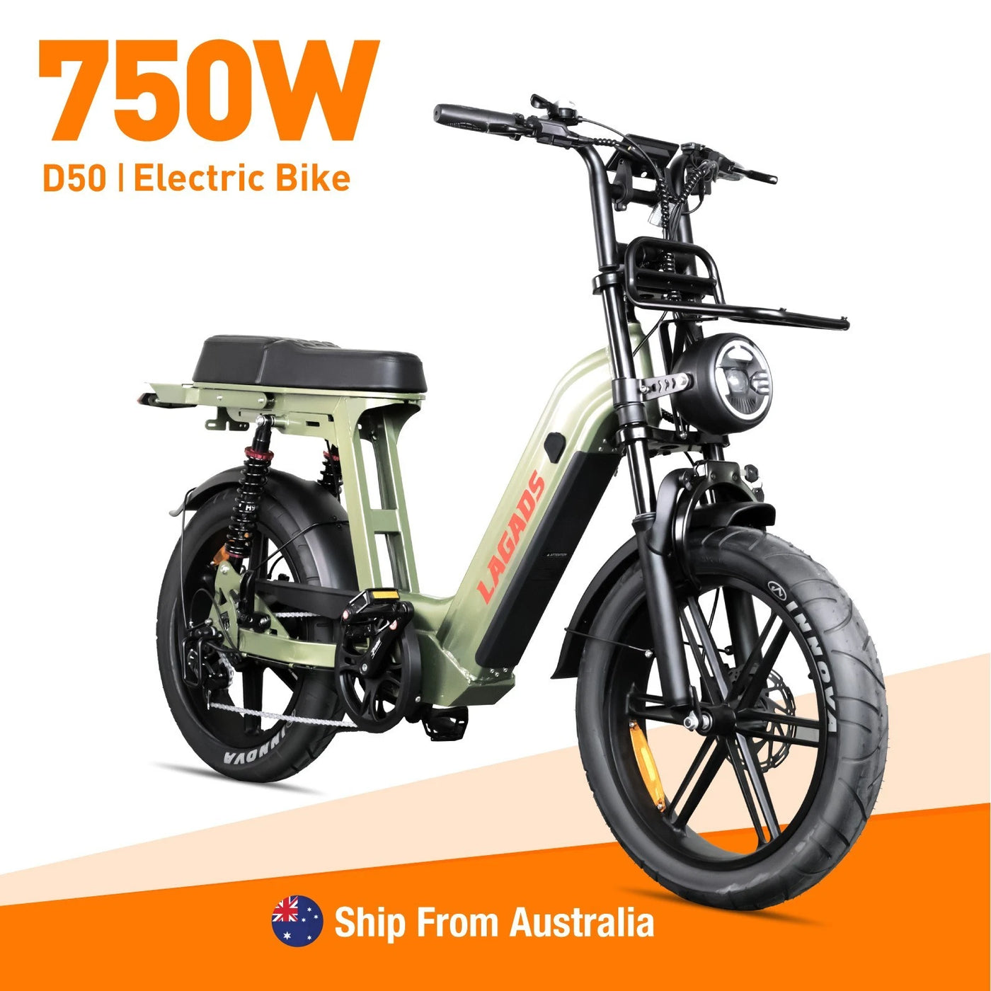 MotoMoto Ebike Fat Tyre Best Commuter eBike 48V 18.2AH 6 Months Free Service