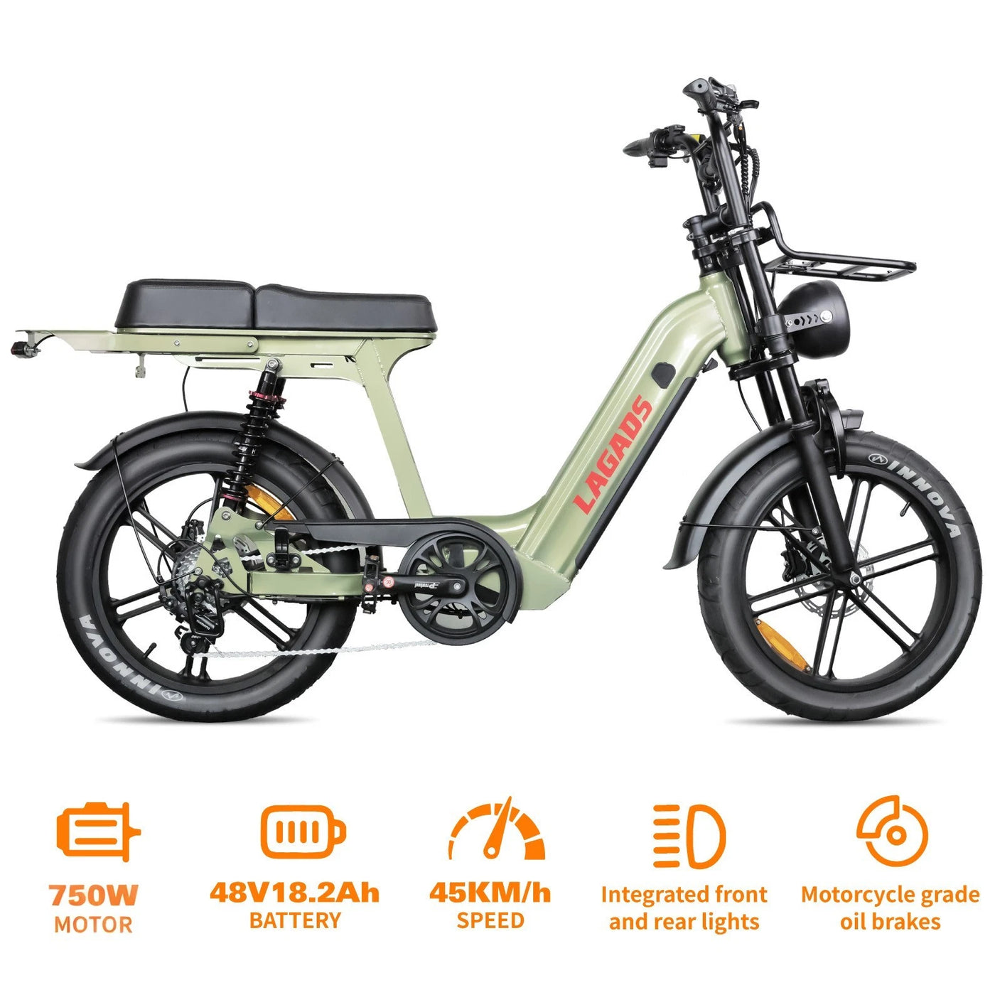 MotoMoto Ebike Fat Tyre Best Commuter eBike 48V 18.2AH 6 Months Free Service