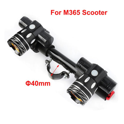 LED Headlight For Xiaomi M365 /Pro Electric Scooter Zoomable 1200mAh Battery USB Rechargeable 150LM XM-L T6 LED Light Front Lamp - E-ozzie Electric Vehicles