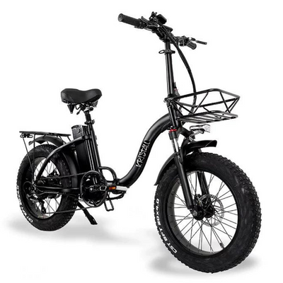 KRISTALL Y20 48V15AH 750W FAT TIRE FOLDING EBIKE WITH HYDRAULIC BRAKES - EOzzie Electric Vehicles