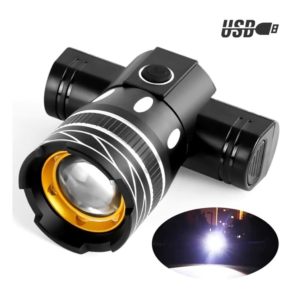 LED Headlight For Xiaomi M365 /Pro Electric Scooter Zoomable 1200mAh Battery USB Rechargeable 150LM XM-L T6 LED Light Front Lamp - E-ozzie Electric Vehicles