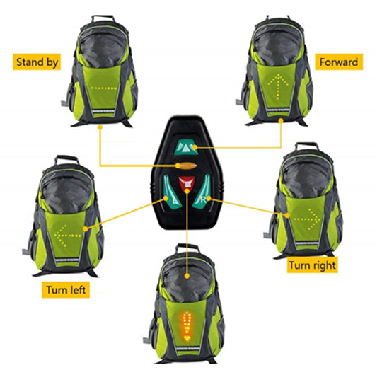 LED Smart Backpack | EOzzie Safe Riding - E-ozzie Electric Vehicles