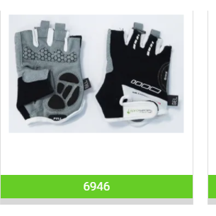 Gloves, Amara Material, Lycra Towel, with GEL PADDING,M, BLACK with White trim - EOzzie Electric Vehicles