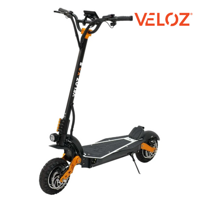 Electric Scooter VELOZ X2 Dual Motor 2400W peak 65 KM/HR 18/23Ah Battery Hydraulic brakes All Terrain 6 Months Free Service - EOzzie Electric Vehicles