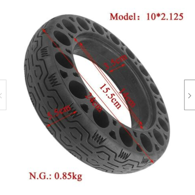 10x2.7-6.5 Solid Tire 10 Inch Electric Scooter Explosion-Proof