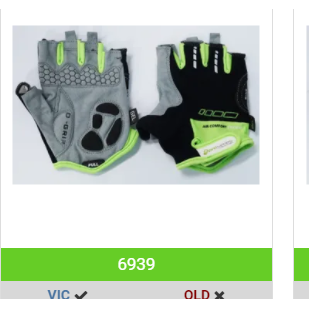 Gloves, Amara Material, Lycra Towel, with GEL PADDING, M, BLACK with Green trim - EOzzie Electric Vehicles