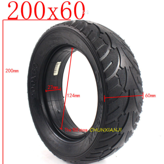 Solid Tyre to Suit Zero  8/9 Scooter  200 x 60 ORIGINAL